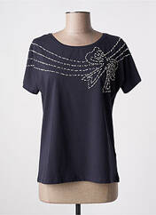 T-shirt bleu LEO & UGO pour femme seconde vue