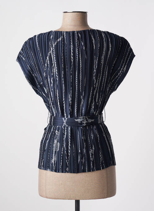 Top stretch manches courtes bleu LEO & UGO femme
