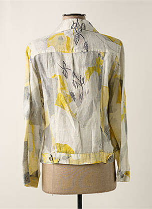 Veste casual poches jaune DOLCEZZA femme