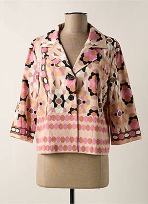 Veste casual col tailleur rose FUEGO WOMAN femme
