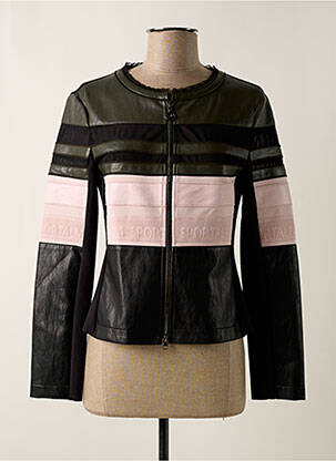 Veste simili cuir coupe cintrée noir SPORTALM femme