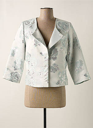 Veste chic col v bleu GREGORY PAT femme
