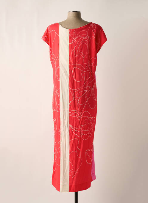 Robe longue manches courtes manches courtes rouge ELISA CAVALETTI femme