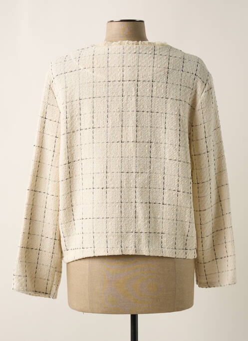 Veste casual beige LEO & UGO pour femme