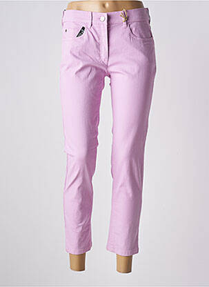 Jeans coupe slim stretch taille normale violet ZERRES femme