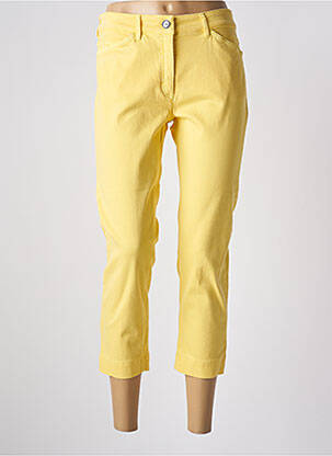 Jeans coupe slim stretch taille normale jaune ZERRES femme