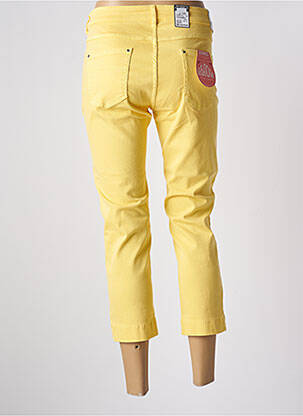 Jeans coupe slim stretch taille normale jaune ZERRES femme