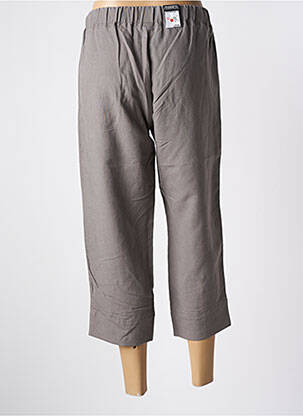 Pantacourt coupe droite taille normale gris ZERRES femme