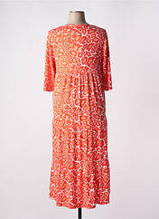 Robe longue orange MARBLE pour femme seconde vue