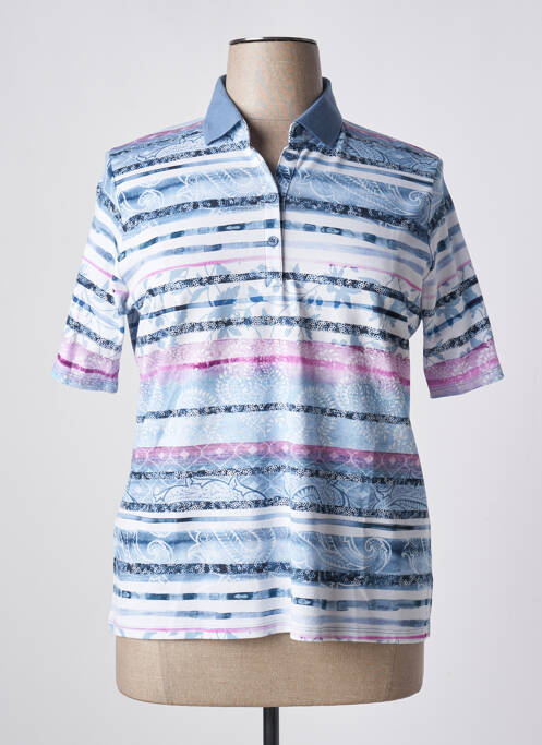 Polo bleu THOMAS RABE pour femme