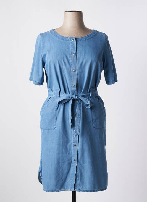 Robe mi-longue bleu GRIFFON pour femme