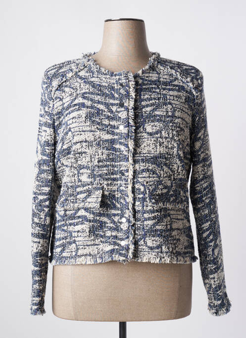 Veste chic bleu EVA KAYAN pour femme