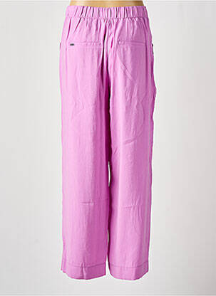 Pantalon droit fermeture zippée sous rabat boutonné violet STREET ONE femme