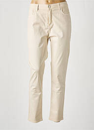Pantalon slim poches beige FRED SABATIER femme