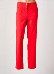 Pantalon droit rouge PAUSE CAFE pour femme seconde vue