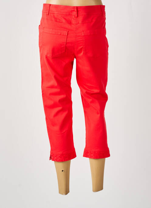 Pantacourt rouge PAUSE CAFE pour femme