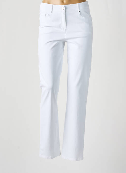 Pantalon droit blanc PAUSE CAFE pour femme