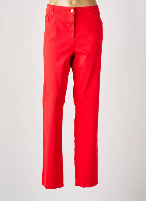 Pantalon droit rouge PAUSE CAFE pour femme