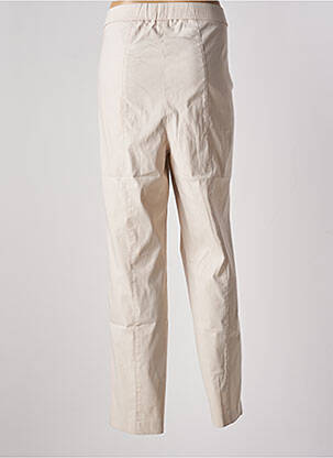 Jegging tissage popeline taille normale beige ADELINA BY SCHEITER femme
