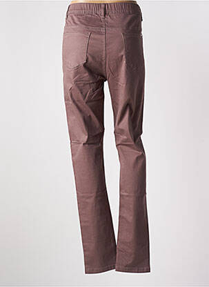 Jegging tissage popeline taille normale marron GRIFFON femme