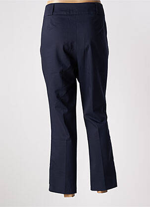 Pantalon 7/8 tissage popeline taille normale bleu GRIFFON femme