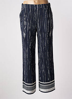 Pantalon large taille normale taille normale bleu LEO & UGO femme