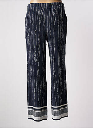 Pantalon large poches taille normale bleu LEO & UGO femme