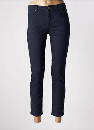 Pantalon 7/8 stretch taille basse bleu OUI femme