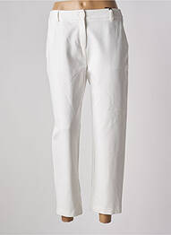 Pantalon 7/8 stretch taille normale blanc GUS femme