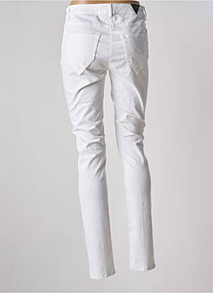 Pantalon slim tissage popeline taille normale blanc AIRFIELD femme