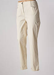 Pantalon slim beige FUEGO WOMAN pour femme seconde vue