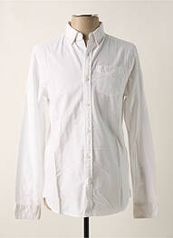 Chemise manches longues manches longues blanc SUPERDRY homme