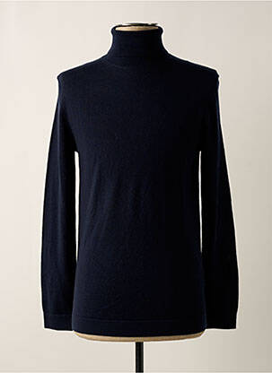 Pull col roulé manches longues manches longues bleu ESPRIT homme