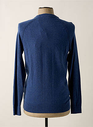 Pull tissage chiné manches longues bleu EDC homme