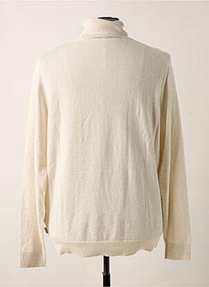 Pull col roulé tissage chiné manches longues beige ESPRIT femme