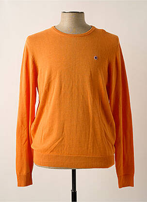 Pull col rond manches longues orange SERGE BLANCO homme