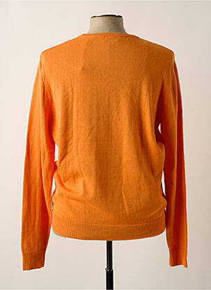 Pull col rond manches longues orange SERGE BLANCO homme