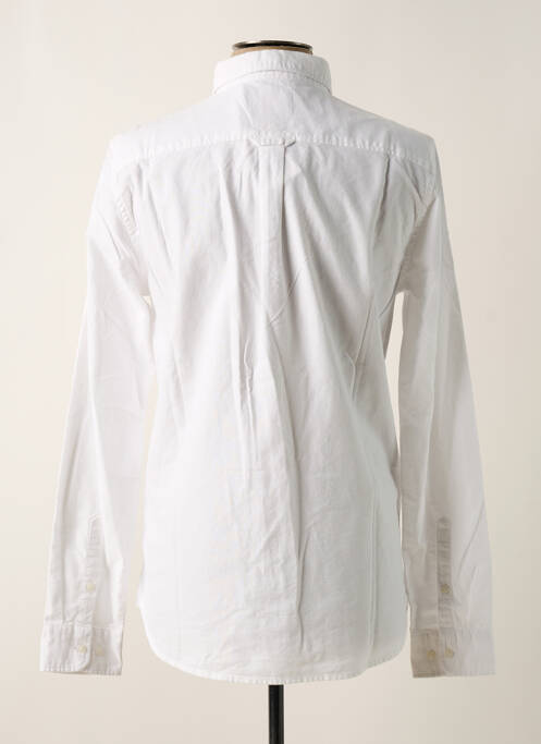 Chemise manches longues blanc SUPERDRY pour homme