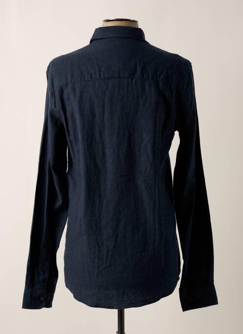 Chemise manches longues bleu SOLID pour homme