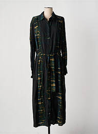 Robe longue manches longues manches longues vert PLEASE femme