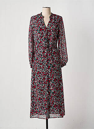 Robe longue manches longues manches longues noir GRACE & MILA femme