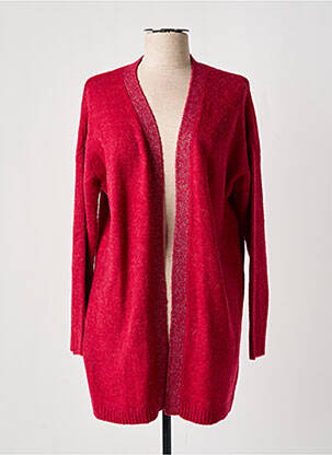 Gilet manches longues stretch rouge DIPLODOCUS femme