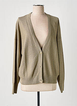 Gilet manches longues stretch vert ESPRIT femme