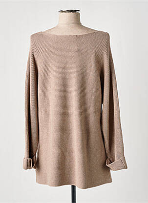 Pull tissage chiné manches longues marron ESPRIT femme
