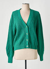 Gilet manches longues vert GRACE & MILA pour femme seconde vue