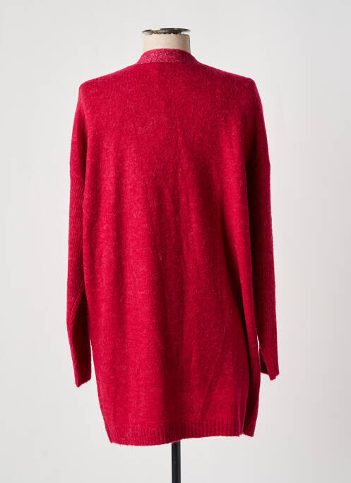 Gilet manches longues rouge DIPLODOCUS pour femme