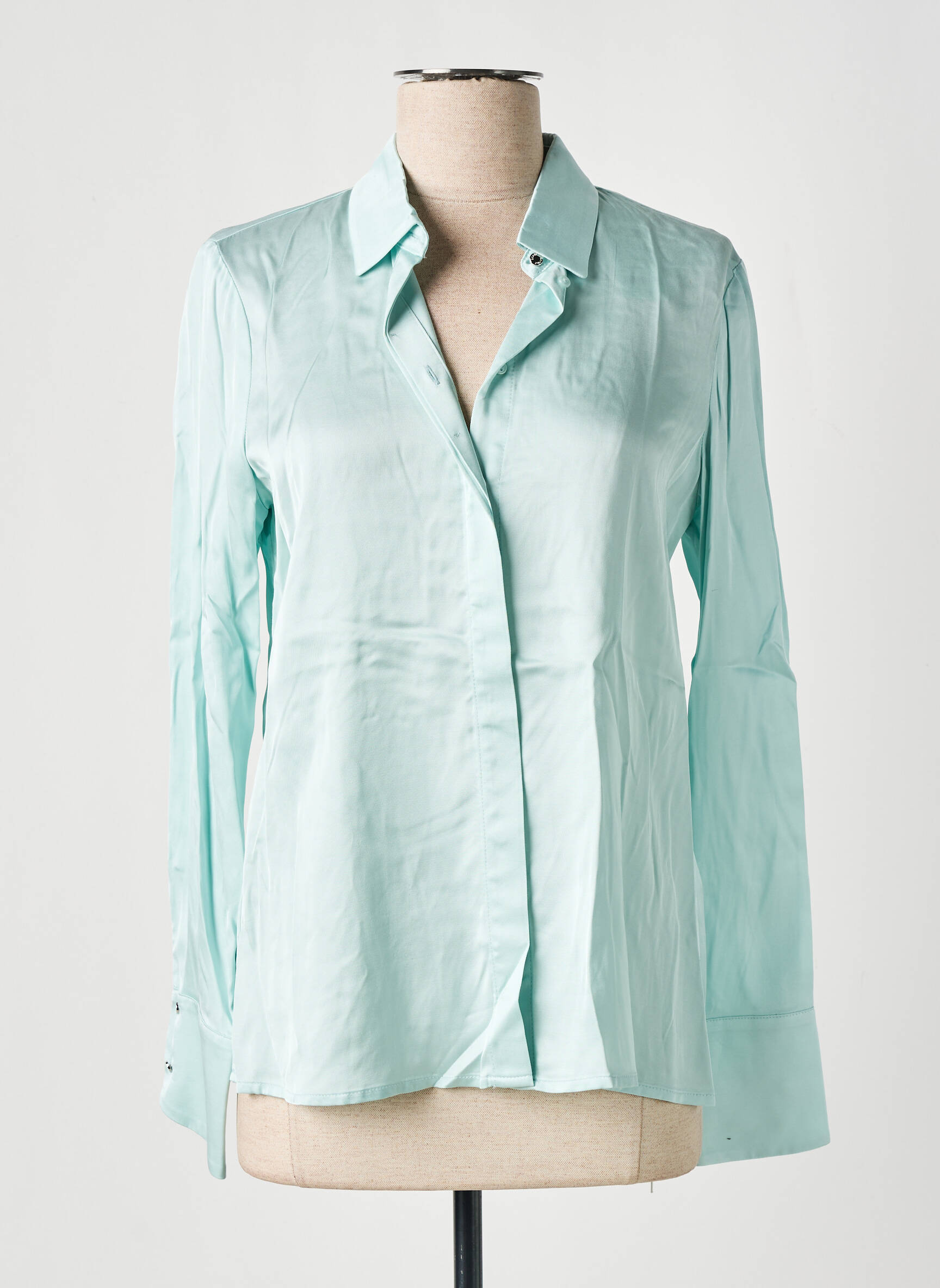 Chemisier Coupe Cintrée Bleu Esprit Femme 2443865-bleu00 Modz