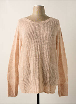 Pull coupe droite manches longues rose ESPRIT femme