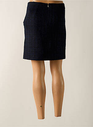 Jupe courte fermeture zippée au dos bleu ESPRIT femme