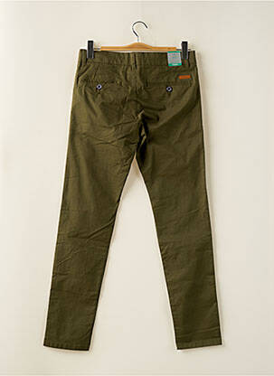 Pantalon chino fermeture zippée sous rabat boutonné taille normale vert ESPRIT femme